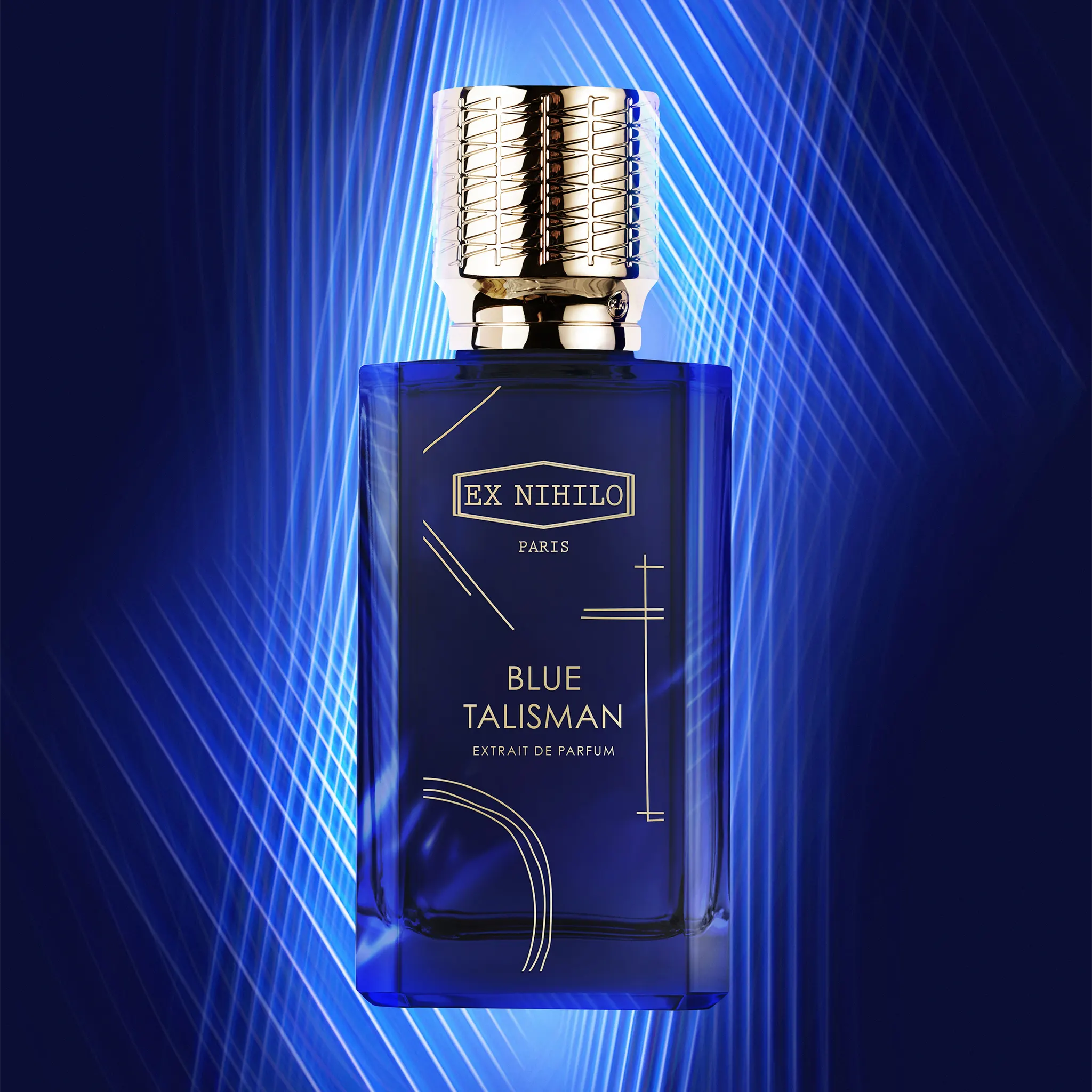 Front View of Ex Nihilo Blue Talisman Extrait De Parfum 100ml
